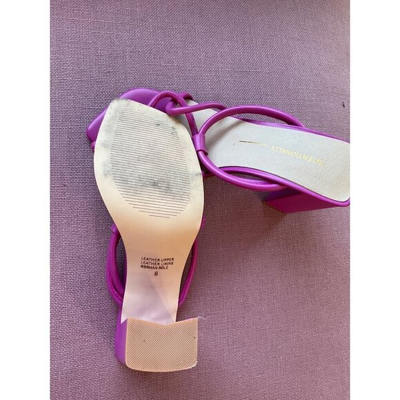 Intentionally Blank x Revolve Wick Sandals in Flamingo 6 Womens High Heels - Picture 8 of 12